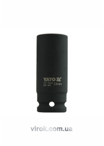 Головка торцевая ударная шестигранная YATO 1/2" М23 х 78 мм