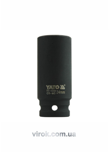Головка торцевая ударная шестигранная YATO 1/2" М24 х 78 мм