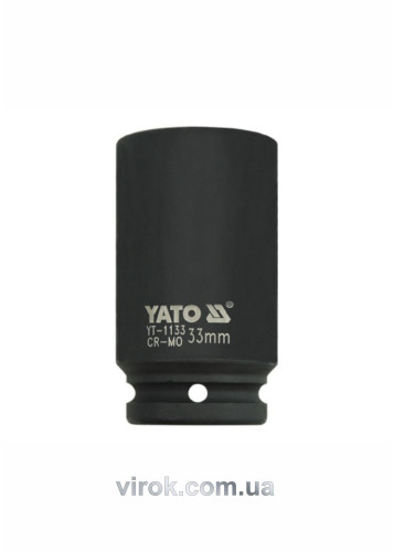 Головка торцевая ударная шестигранная YATO 3/4" М33 х 90 мм
