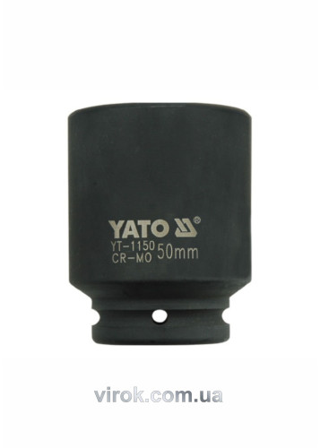 Головка торцевая ударная шестигранная YATO 3/4" М50 х 90 мм