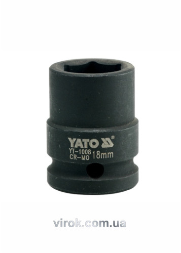 Головка торцевая ударная шестигранная YATO 1/2" М18 х 39 мм