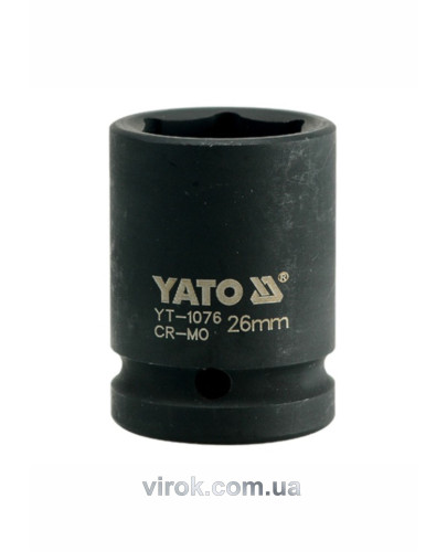 Головка торцевая ударная шестигранная YATO 3/4" М26 х 50 мм
