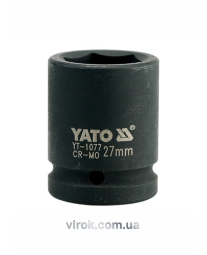 Головка торцевая ударная шестигранная YATO 3/4" М27 х 53 мм
