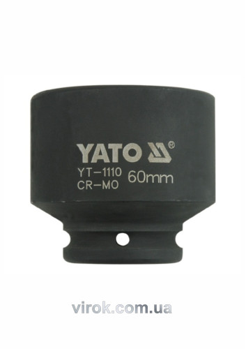 Головка торцевая ударная шестигранная YATO 3/4" М60 х 74 мм
