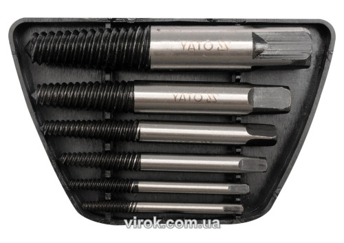 Экстракторы сломанных болтов YATO Ø3-14 мм 6 шт