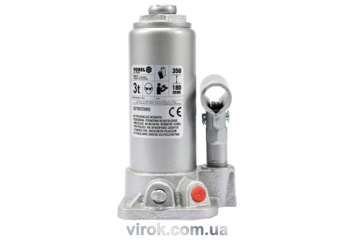 Домкрат гидравлический бутылочный VOREL 3 т 180-350 мм
