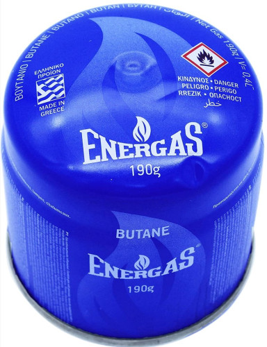 Балон газовий 1-разовий ENERGAS пробивний. 190g/330ml. type 200 BUTAN (E417) [48]