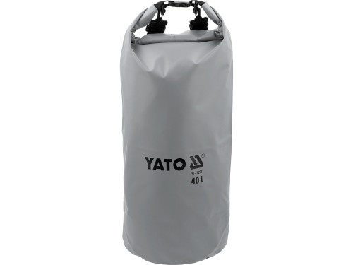 Сумка-рюкзак водонепроникна (IPX6) YATO з 2 плечовими пасами, 40 л, 28х 73 см,матеріал ПВХ 500 D