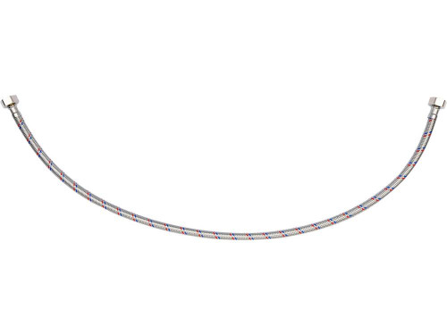 Шланг водопровідний з опліткою з нерж сталі FALA l= 800мм, Ø= 8/12, з'єднання F-1/2" х F-1/2" 1 МПа