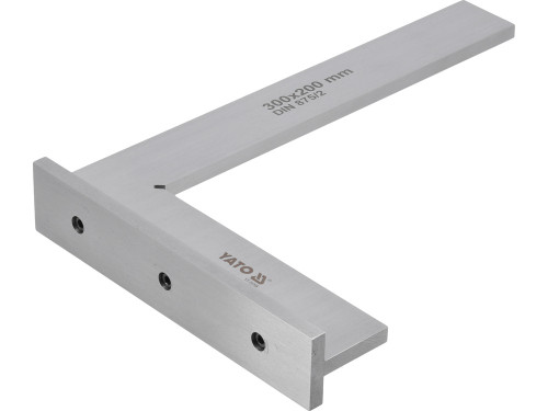 Кутник слюсарний 90° YATO з широкою основою, 300 х 200 мм [10]