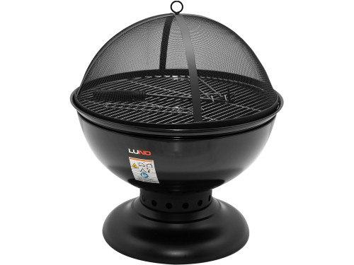 Чаша для вогню з сітчатою кришкою LUND Ø= 54.5 см, габарити- Ø= 57 см, висота- 62 см [1]