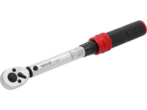 Ключ динамометричний YATO : квадрат 1/4", F= 5- 25 Нм, L= 230- 240 мм [40]