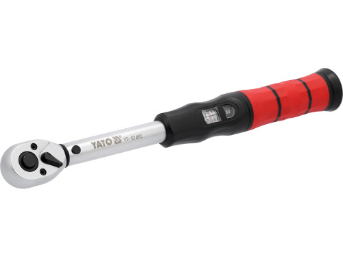 Ключ динамометричний з налаштувальним вічком YATO : квадрат 3/8", F= 10- 60 Нм, L= 310 мм [10]