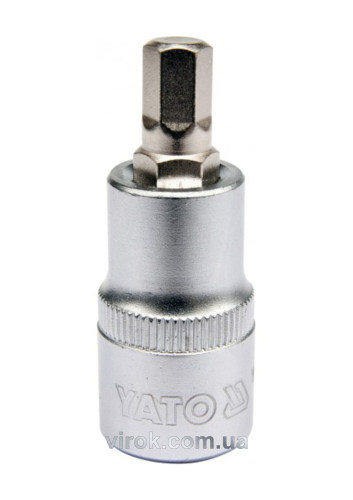 Головка торцевая с отверточной насадкой HEX YATO 1/2" H8 x 55 мм