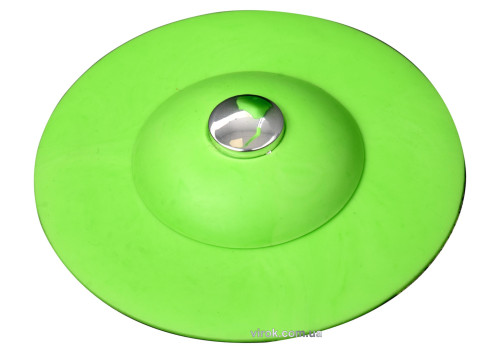 Пробка для ванны силиконовая зеленая FALA Ø= 100 мм