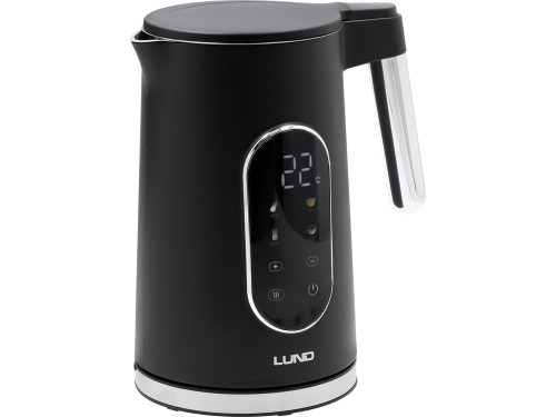 Електрочайник з регулятором температури, чорний LUND 68228