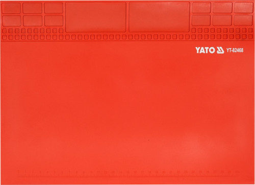 Підстилка для паяння YATO з жаростійкого силікону до 500°С, 350х 250х 2 мм, магн стрічка 345х 47мм