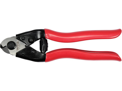 Ножиці до дроту і линв YATO: дріт Ø≤ 1.5 мм, линва Ø≤ 4 мм, L= 190 мм [10]