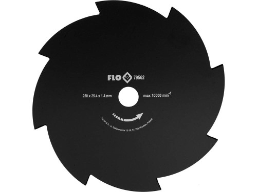 Ніж дисковий до бензокоси FLO, 250 мм, 8 зубів, кріпильний Ø= 25,4 мм [20/40]