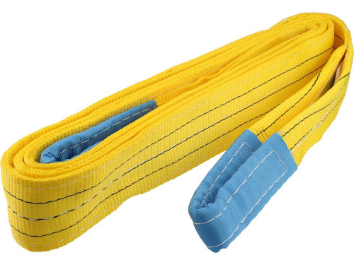 Строп пасовий з поліестеру VOREL 2 петлі по 35 см, заг. l=4 м, шир.- 90 мм, макс. навантаж- 3 т 