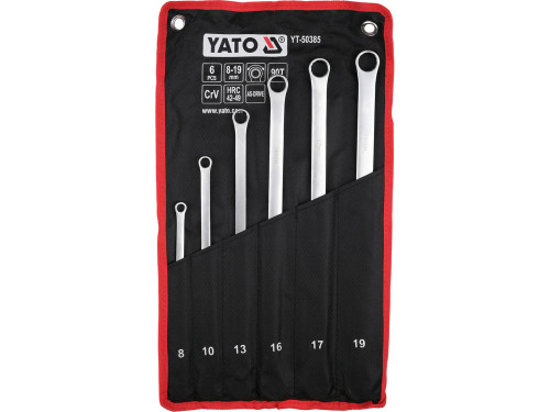 Ключі торцеві подовжені з тріщаткою YATO M 8-19 мм YT-50385