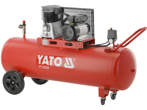 Компресор мережевий YATO 230 В, 2,2 кВт, тиск ≤ 8 Bar,  под. повітря- 360 л/хв, ресивер- 200 л [1]
