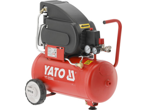 Компресор мережевий YATO 230 В, 1,5 кВт, тиск ≤ 8 Bar,  под. повітря- 200 л/хв, ресивер- 24 л [1]