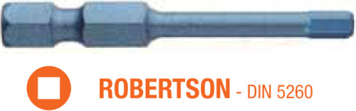 Насадка отверточная ударная BLUE SHOCK USH TORSION ROBERTSON R1 x 50 мм 5 шт