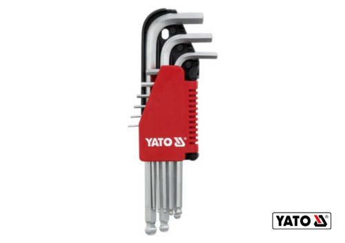 Набор шестигранных ключей с шаром YATO HEX 1.5-10 мм 9 шт