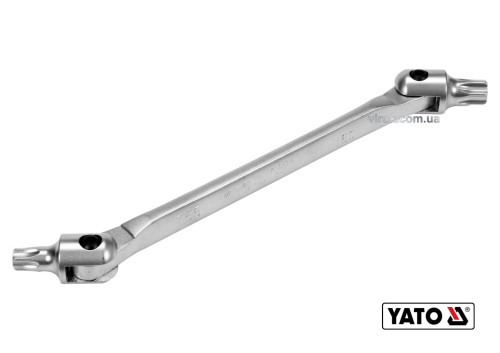 Ключ TORX двусторонний шарнирный YATO Т55 х Т60 255 мм Cr-V