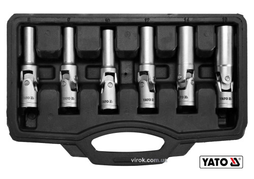 Ключи торцевые для свечей YATO 3/8" 8-16 мм 6 шт + кейс