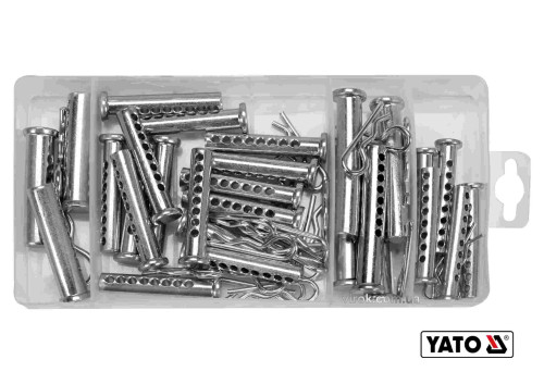 Набор шплинтов и штифтов YATO 8-13 мм 30-64 мм 56 шт