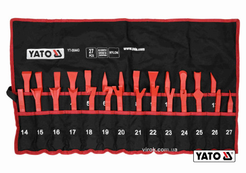 Съемники для демонтажа обивки автомобильного салона YATO нейлон 27 шт