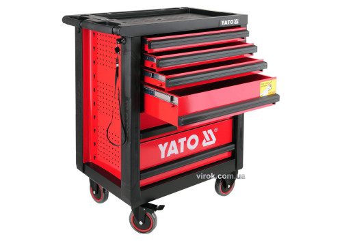 Шкаф-тележка для инструментов YATO 958 x 766 x 465 мм с 6 шуфлядами