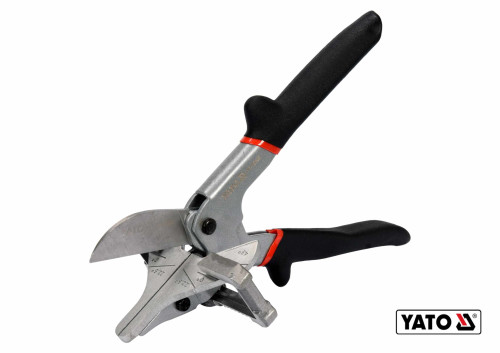 Ножницы для пластика резины винила YATO 245 мм для резки под углом 22.5° и 45° Cr-V