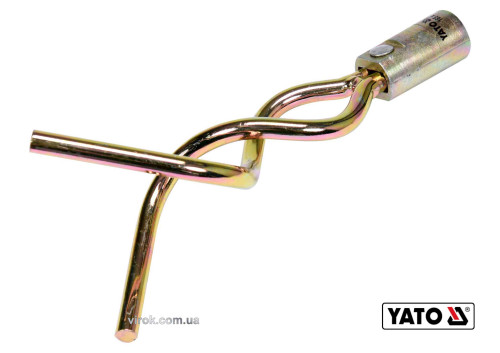 Наконечник спиральный для очистки канализации YATO 165 х 7 мм с оцинкованной стали для YT-24980