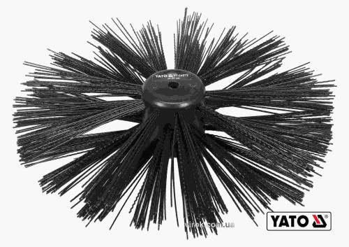 Щетка для очистки канализации YATO 25 см с нейлона и полипропиленового ворса для YT-24980
