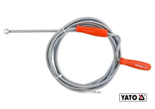 Трос для очистки канализационных труб YATO 6 мм x 3 м