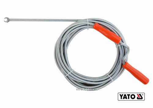 Трос для очистки канализационных труб YATO 9 мм x 10 м