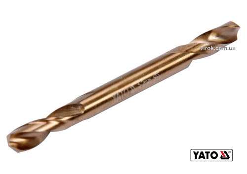 Сверло по металлу двустороннее шлифованное YATO 5.2 x 62/16 мм HSS 6542