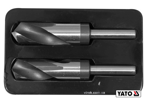 Набор сверл по металлу YATO HSS 4241 Ø26-28 мм 75/150 мм для нержавеющей и конструкционной стали 2 шт
