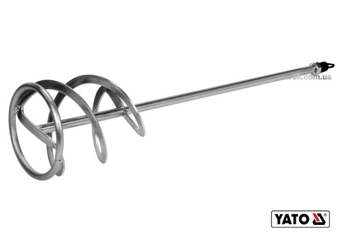 Миксер спиральный двойной для строительных смесей оцинкованный YATO Ø135 x 600 мм M14 20-30 кг
