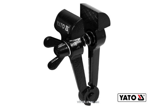 Ручные тиски стальные YATO 145 мм губки- 40 мм развод губок- 27 мм