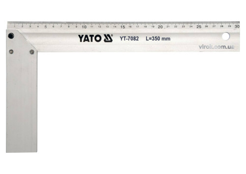 Уголок столярный алюминиевый YATO 350 мм