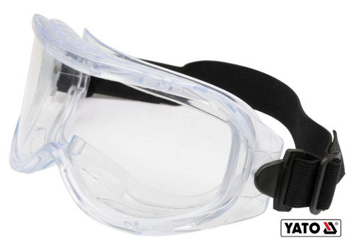 Очки защитные прозрачные YATO с регулированным эластичным пояском