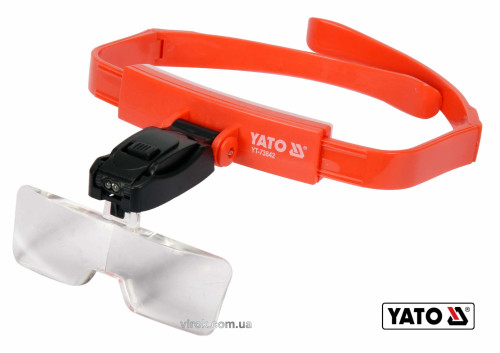 Линза на голову с подсветкой YATO 2 LED 5 шт с кратностью 1х, 1.5х, 2х, 2.5х, 3.5х