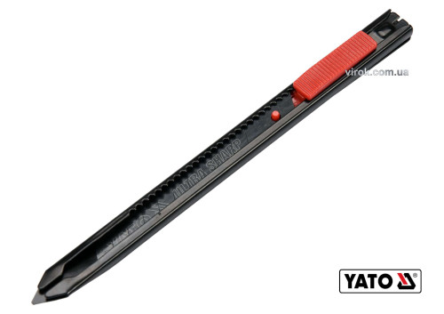 Нож YATO с высувным лезвием с отламывающимися сегментами 9 мм