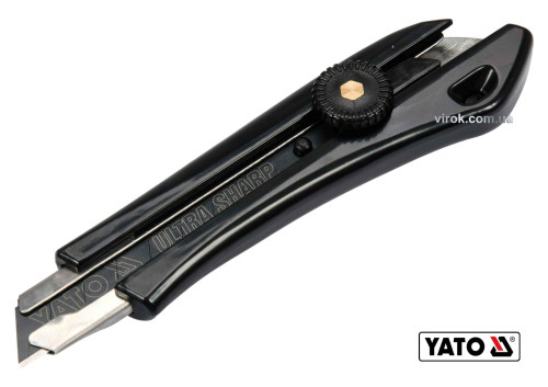 Нож YATO с высувным лезвием с отламывающимися сегментами 18 мм