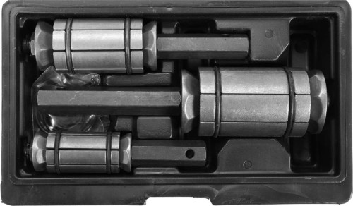 Комплект для розширення вихлопних труб YATO з межами: 29-42 см, 38-62 см, 54-89 см, М17,19 мм, 3 шт.