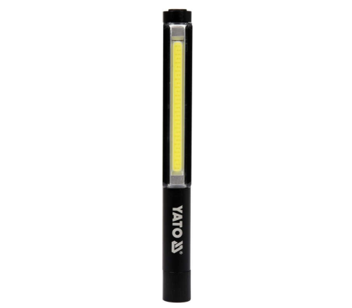 Ліхтар світлодіодний "ручка" YATO; живлення від батарейок 3х ААА, 200 Lm, магніт + кліпса